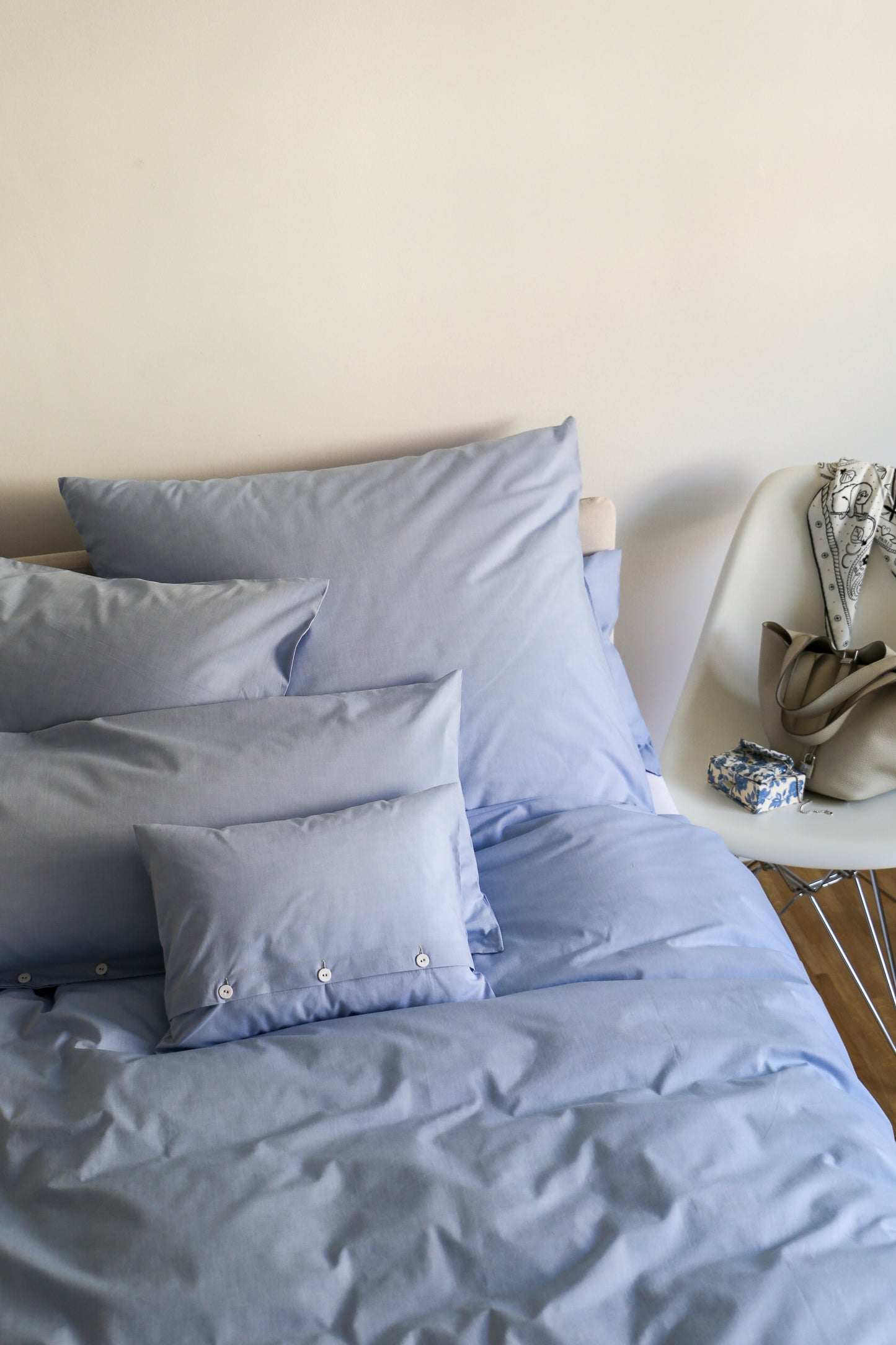 Bettwäsche Chambray River Blue