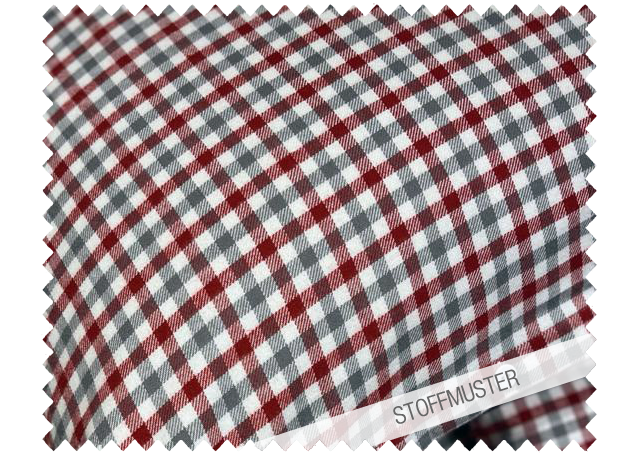 Klassisches Karo Flanell Rot: Hochwertiges Bettwäsche-Stoffmuster in traditionellem Karomuster aus reiner Baumwolle. Die harmonische Kombination aus Rot, Grau und Weiß zeigt ein zeitloses Karodesign in bester Stoffkontor-Qualität. Weich, pflegeleicht und in Deutschland konfektioniert. Stoffmuster, Hersteller: Stoffkontor