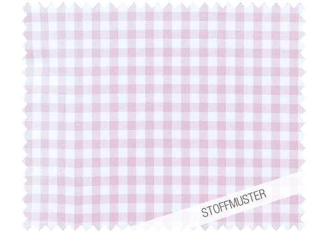 Stoffmuster zu Bettwäsche Babyrosa Vichy Karo - Hochwertiges Karomuster in zartem Babyrosa und Weiß auf reiner Baumwolle, ideal für Bettwäsche und Kissenbezüge. Klassisches Vichy-Design mit gleichmäßigem Karomuster. Stoffmuster, Hersteller: Stoffkontor