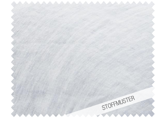 Stoffmuster zu Bettwäsche Blue Sky Leinen, hellblau meliert: Hochwertiges italienisches Leinenmuster in hellem Blau mit natürlicher Melierung durch weißen Kettfaden. Charakteristische Leinenstruktur mit edler Knitteroptik. Vorgewaschenes Material mit angenehmer Haptik. Stoffmuster, Hersteller: Stoffkontor