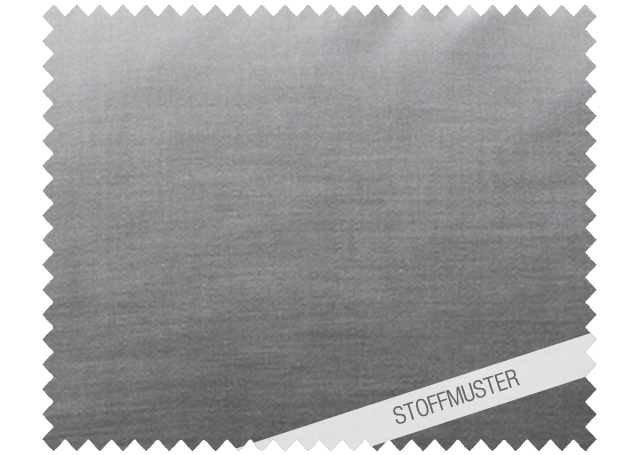 Hochwertiges Stoffmuster der Bettwäsche Castello Damast in elegantem Grauton mit weißer Melierung, fein gewebte Satinbindung zeigt luxuriöse Textur und subtilen Glanz. Stoffmuster, Hersteller: Stoffkontor