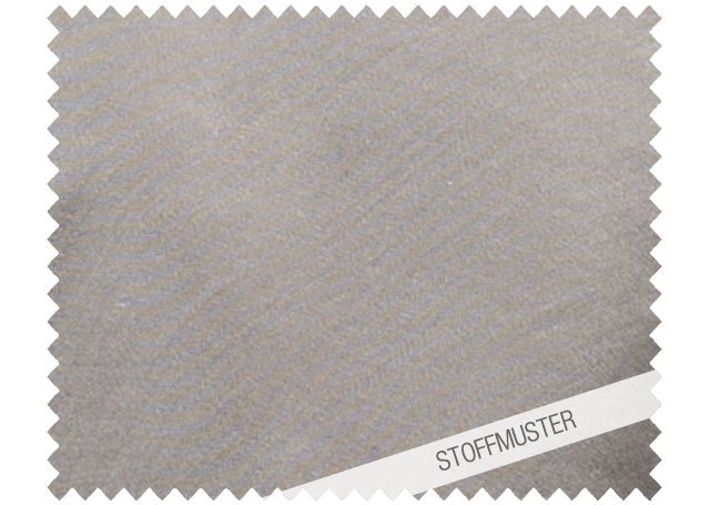 Hochwertiges Stoffmuster der Bettwäsche Quaglia in elegantem Graubraun mit weißem Kettfaden in Satinbindung. Melierte Webung zeigt feine Strukturen und edle Schattierungen. Damast-Qualität made in Italy. Stoffmuster, Hersteller: Stoffkontor