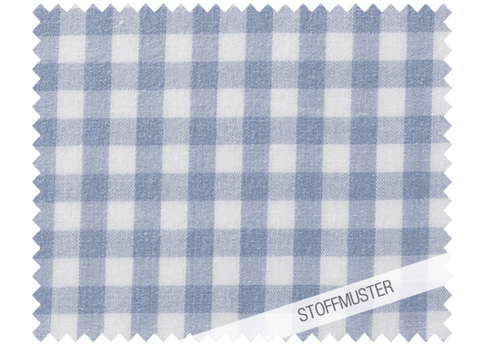 Stoffmuster zu Bettwäsche Nordisch by Nature Vichy Karo Hellblau: Hochwertiges Stoffmuster mit klassischem Karomuster in Hellblau und Weiß, ideal für skandinavische Bettwäsche. Garngefärbte Baumwolle in Premium-Qualität von Stoffkontor.
