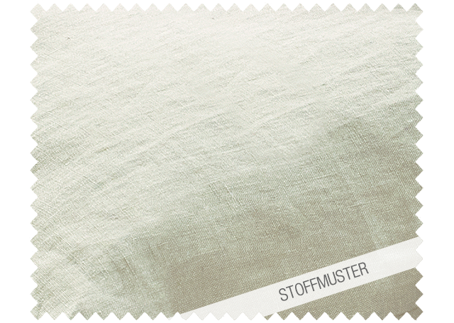 Stoffmuster zu Bettwäsche Reines Leinen Mondstaub: Hochwertiges, vorgewaschenes Leinenmuster in elegantem Hellgrau mit beigem Unterton. Natürliche Textur und Falten zeigen die charakteristische Struktur des in Italien gewebten Leinens. Stoffmuster, Hersteller: Stoffkontor
