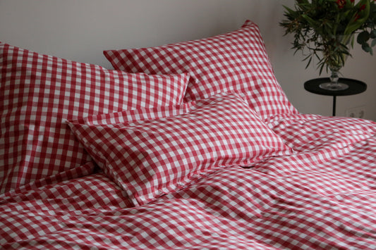 Bettwäsche Red Nose Red Karo 18mm