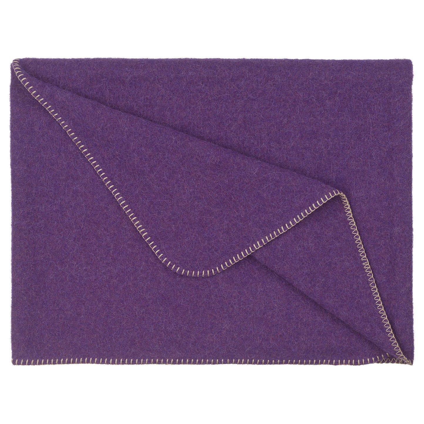 Steiner1888 Wolldecke Alina Aubergine