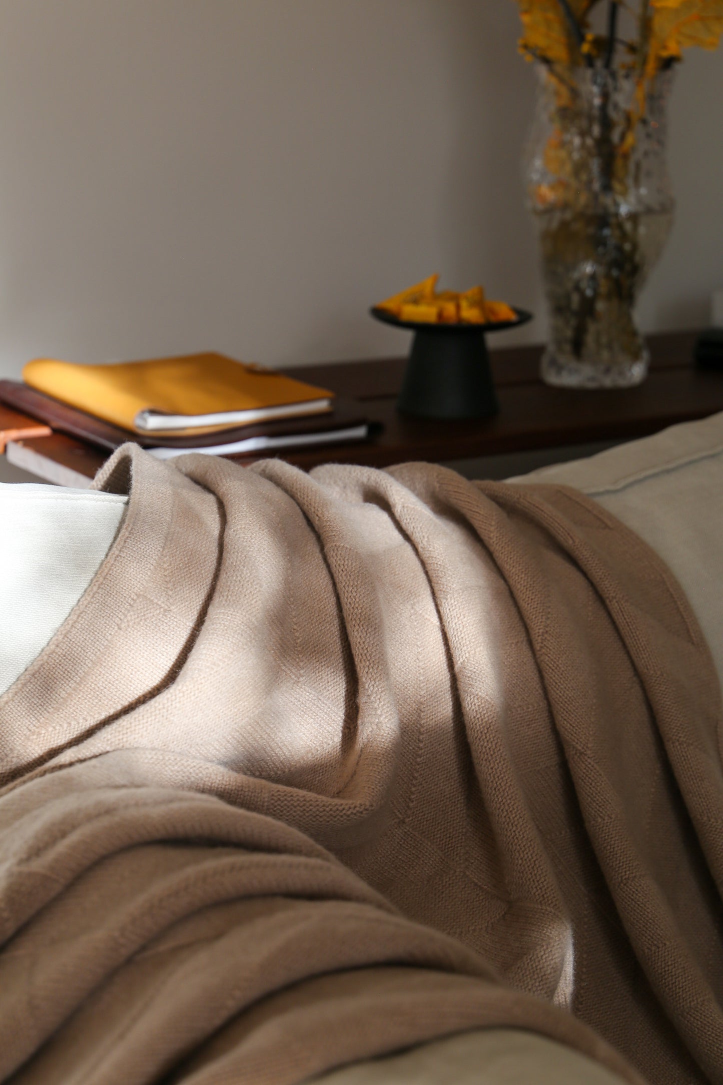 FRANZ BARTH Kaschmir-Wolldecke Aspen