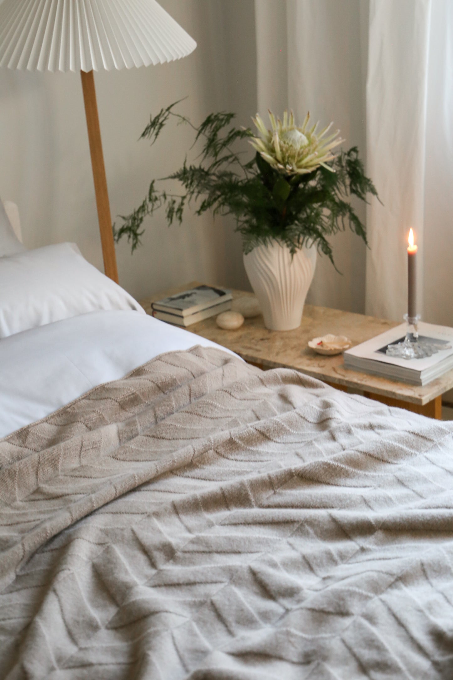 FRANZ BARTH Kaschmir-Wolldecke Aspen