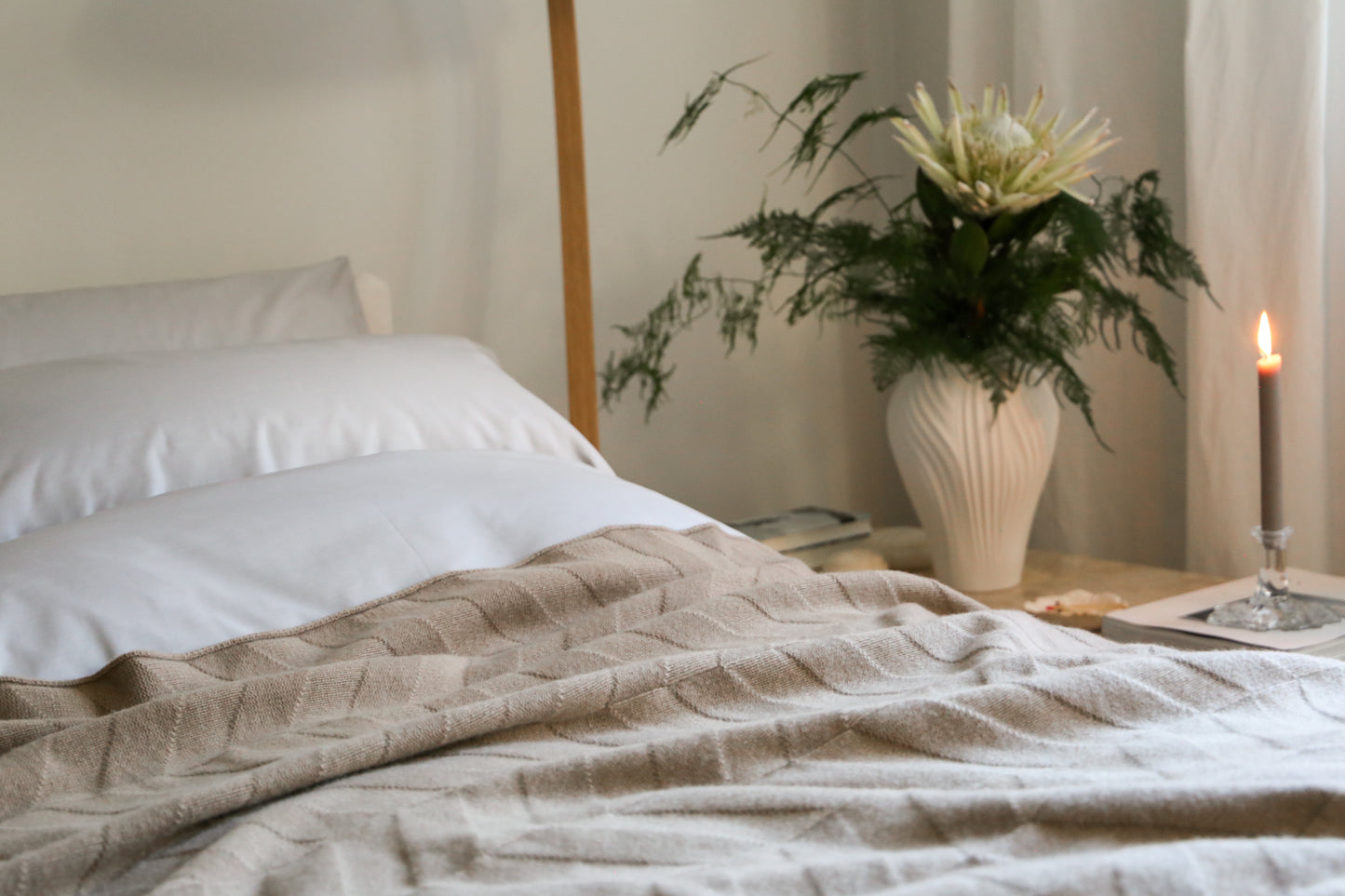 FRANZ BARTH Kaschmir-Wolldecke Aspen