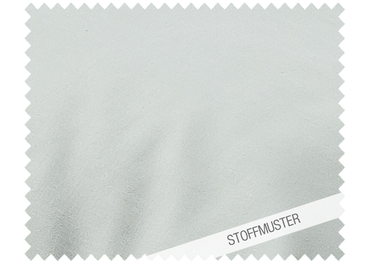 Stoffmuster zu Bettwäsche Alice Damast: Hochwertiges Stoffmuster in elegantem Wassergrün-Grau, meliert gewebt im edlen Satinbindung mit weißem Kettfaden. Exklusive italienische Damastqualität für luxuriöse Bettwäsche. Home page, Stoffmuster, Hersteller: Stoffkontor