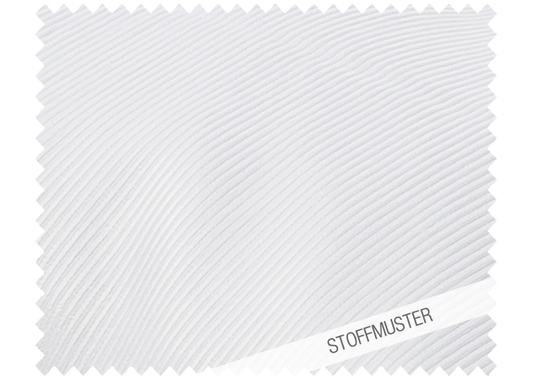 Hochwertiges Damast-Stoffmuster in strahlendem Weiss mit eleganten Feinstreifen. Diagonale Struktur zeigt feine Webqualitaet. Bettwaesche Weiss Feinstreifen Damast, Stoffmuster zu Bettwaesche. Hersteller: Stoffkontor