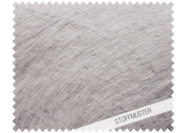 Hochwertiges garngefärbtes Dreiviertel Leinen in elegantem Anthrazit (Night) mit feiner, melierter Textur. Stoffmuster zeigt natürliche Leinenstruktur und weichen Fall nach Vorwäsche. Bettwäsche Garngefärbtes Dreiviertel Leinen Night - Stoffmuster, Hersteller: Stoffkontor