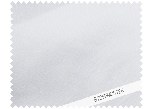 Stoffmuster zu Bettwäsche Reines Leinen weiß - Hochwertiges weißes Leinenmuster mit feiner Webstruktur, ideal für luxuriöse Bettwäsche. In Italien gewebt und in Deutschland verarbeitet. Natürliche Textur und zeitlose Eleganz. Stoffmuster, Hersteller: Stoffkontor