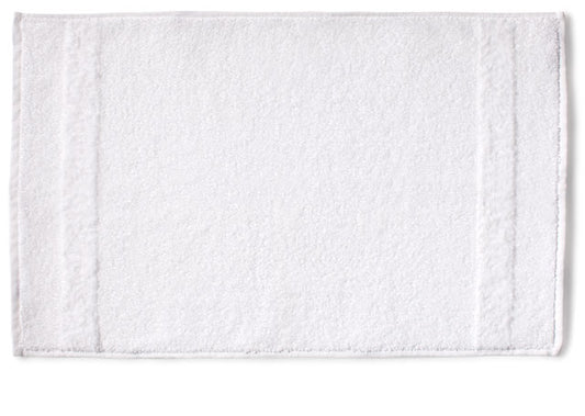 Hochwertiges Handtuch Fyber Carrara in strahlendem Weiss mit eleganter Velours-Bordure, gefertigt aus weichem Baumwollfrottee. Klassisches Design fur optimalen Komfort im Badezimmer. Handtucher, Hersteller: Carrara