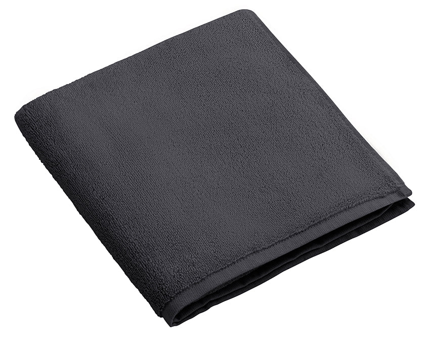 Hochwertiges Handtuch Dreampure Weseta in elegantem Anthrazit, gefaltetes Premium-Frotteetuch aus 100% Baumwolle, 450 g/m2, nachhaltig in der Schweiz hergestellt. Handtücher, Hersteller: Weseta Switzerland