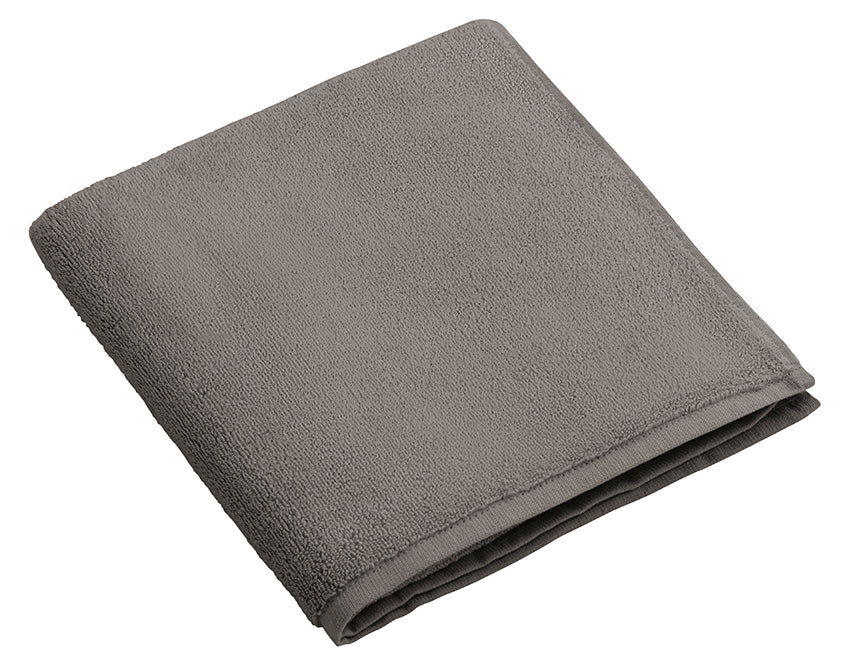 Hochwertiges Handtuch Dreampure Weseta in Stone Grey, elegant gefaltetes Frotteetuch aus 100% Baumwolle, luxuriöse Qualität mit matter Oberflächenstruktur. Handtücher, Hersteller: Weseta Switzerland